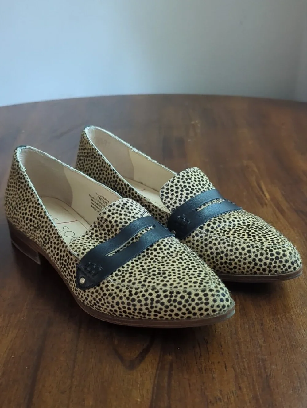 Sole Society Jessica Loafers Real Cow Fur Upper size‎ 7